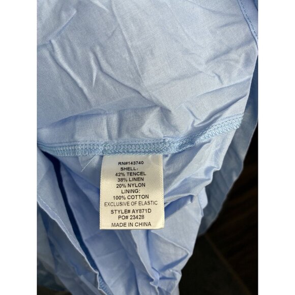 Tuckernuck NWT Hyacinth House Powder Blue Cindy Midi Dress Size XS - Picture 7 of 11